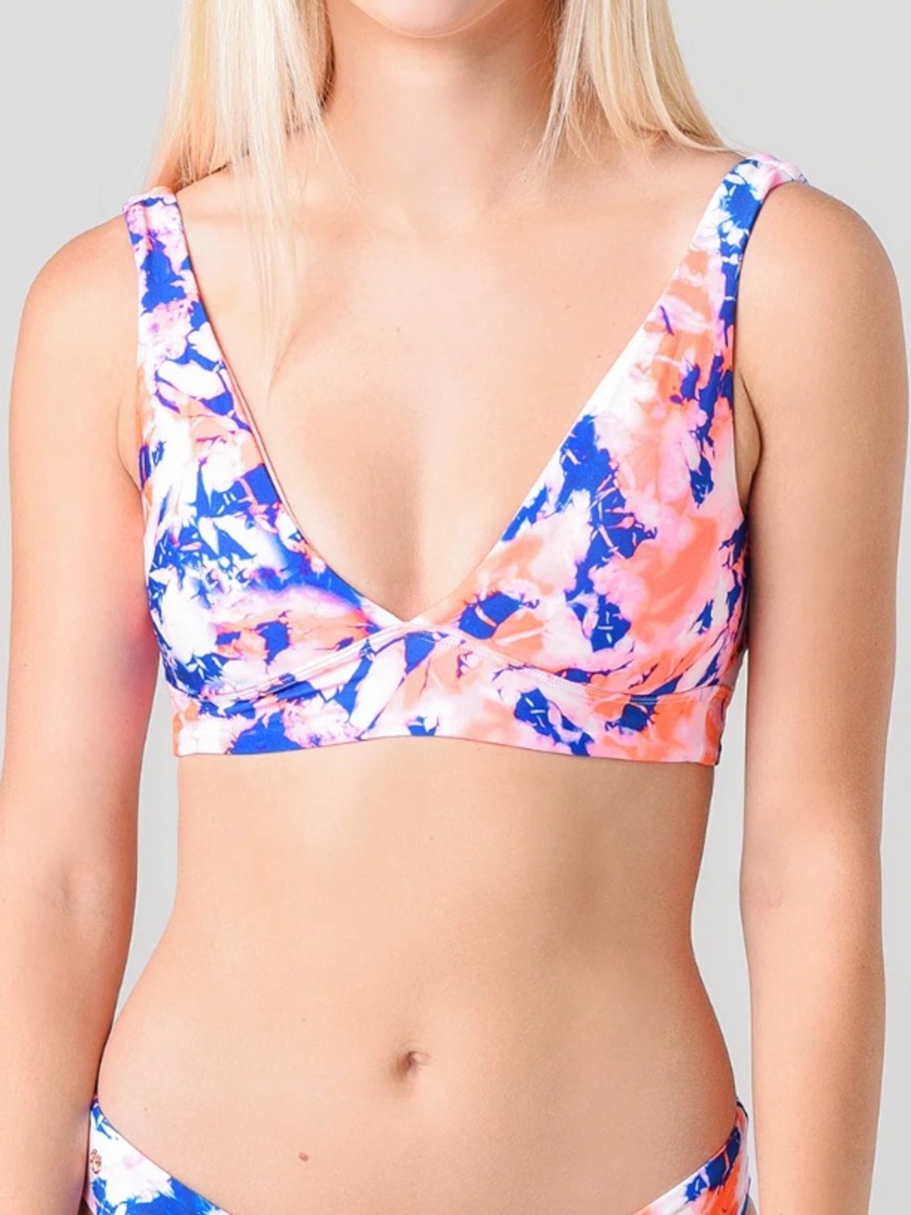 Maaji Women's Marble Allure 4-Way Reversible Halter Bikini Top size S